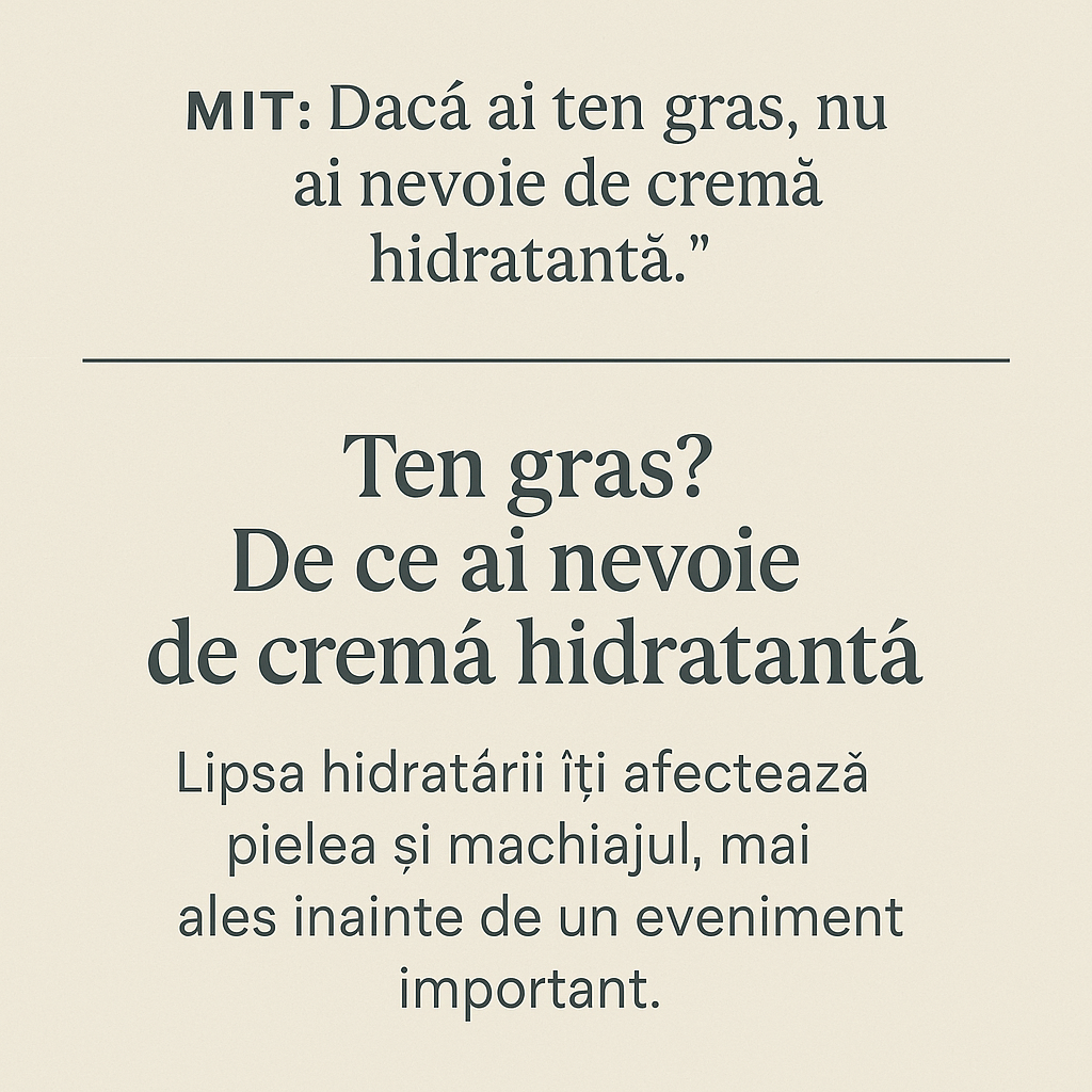Ten gras? De ce ai nevoie de cremă hidratantă – mit demontat de make-up artiști